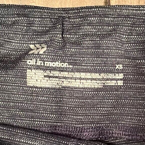 All in Motion Blue Gray Heathered Active Leggings XS - Picture 3 of 5